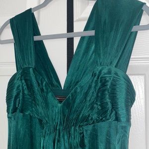 BCBG green dress/ slight fare bottom